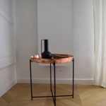 Table en cuivre plateau