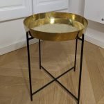 Table en cuivre plateau