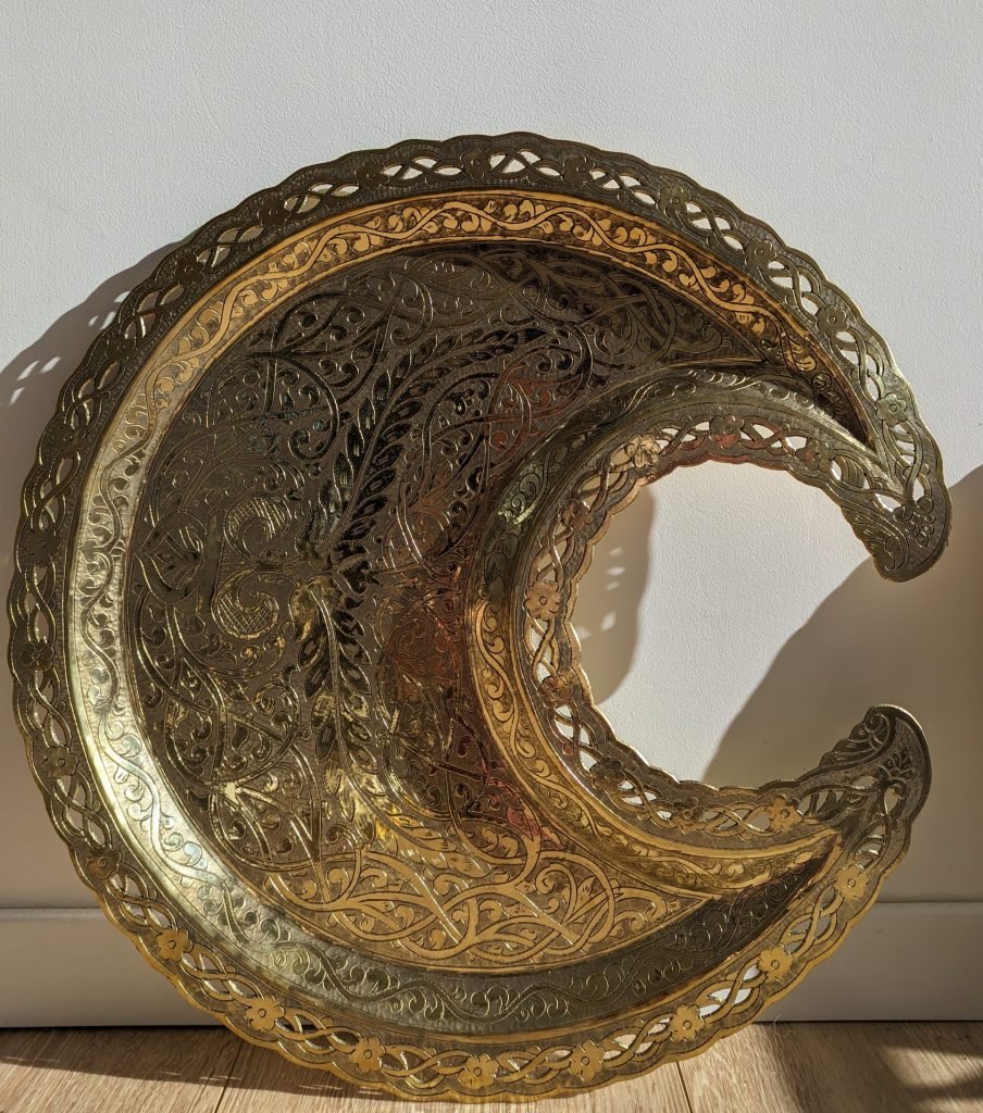 Plateau traditionnel en cuivre, Hilal