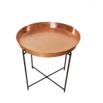 Table en cuivre plateau