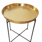 Table en cuivre plateau