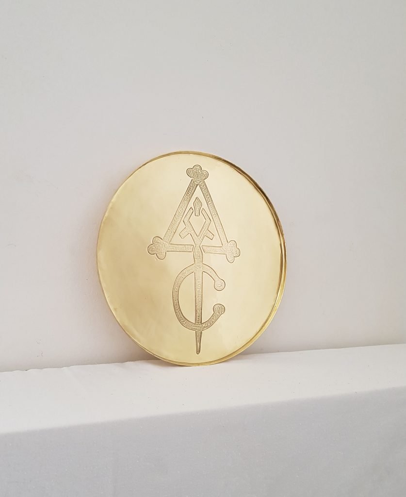 Plateau en cuivre Fibule - Création L'Artisan Algérien