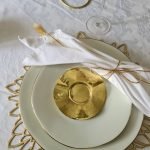 Dessous de verre dorés (lot de 6)
