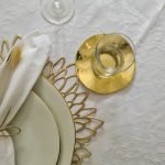 Dessous de verre dorés (lot de 6)