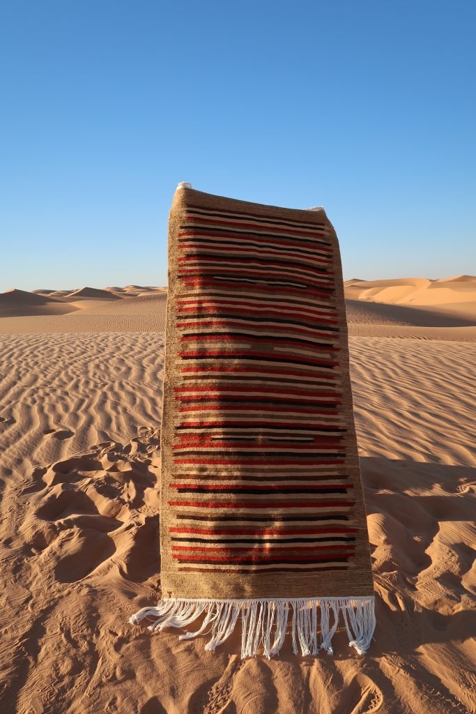 Tapis berbère de Timimoun, Brin de paille