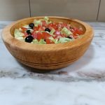 Assiette creuse en bois
