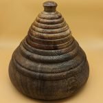 bonbonnière en bois d'acajou