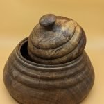 bonbonnière en bois d'acajou