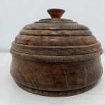 bonbonnière en bois d'acajou