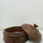 bonbonnière en bois d'acajou