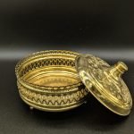 Bonbonnière en cuivre doré