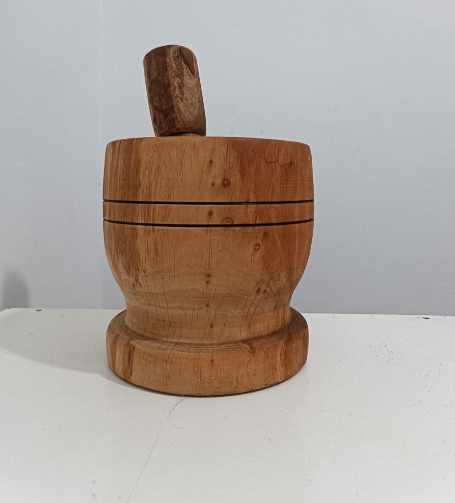 Mortier en bois d'Aulnes