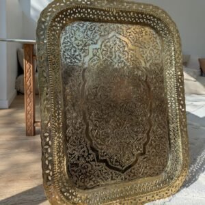 Plateau en cuivre rectangle