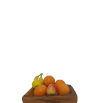 Corbeille à fruits en bois naturel