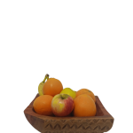 Corbeille à fruits en bois naturel