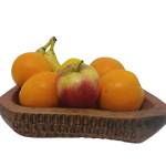 Corbeille à fruits en bois naturel