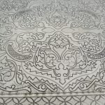 Siniya en cuivre carrée