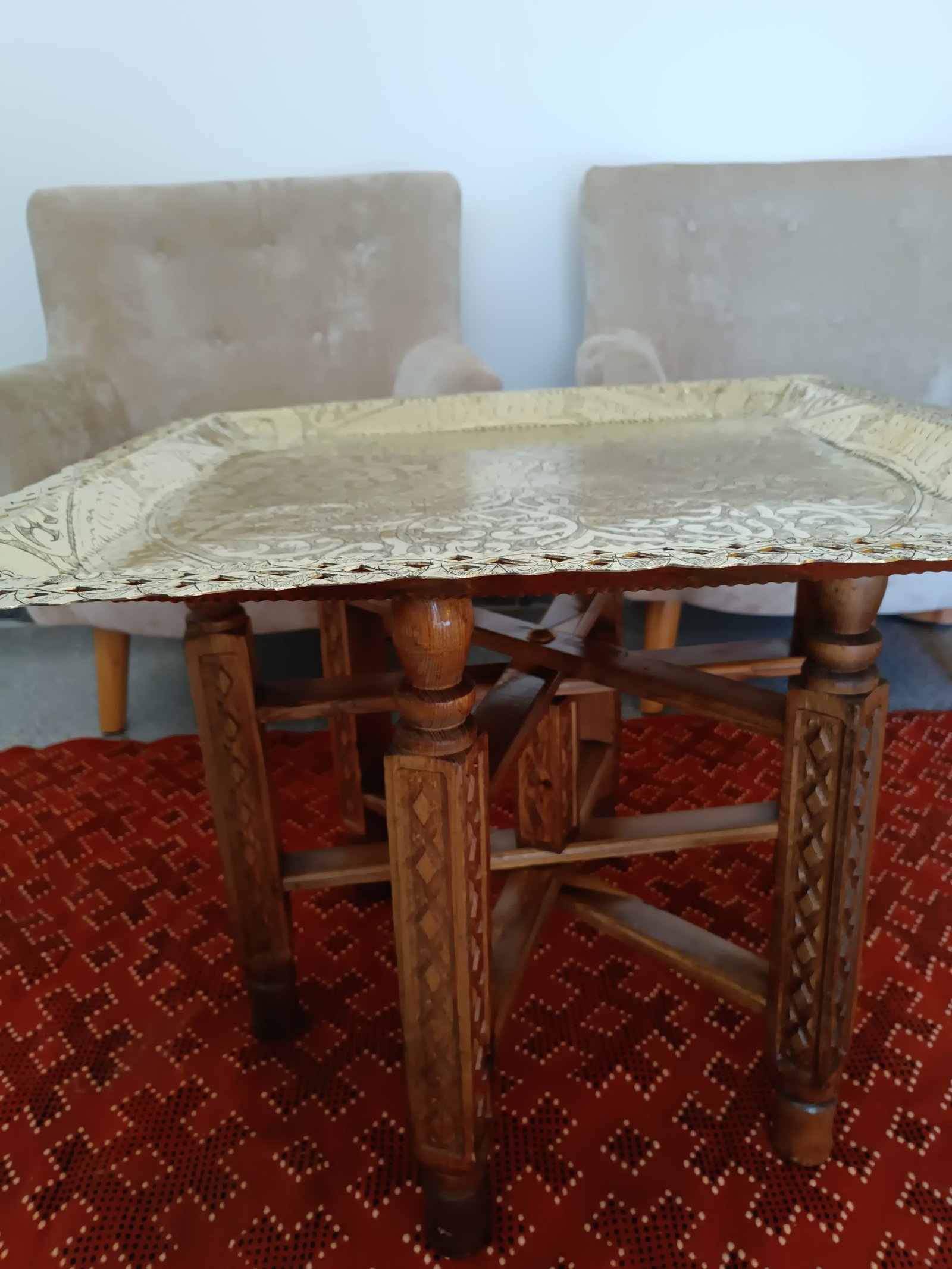 Siniya en cuivre carrée – Image 3