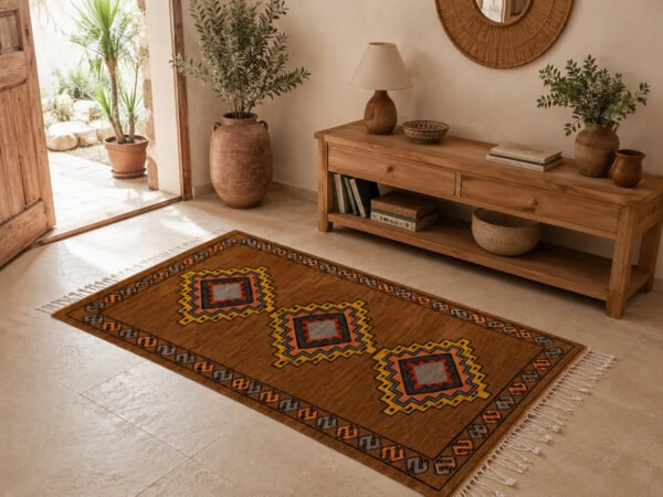 Zarbiya Babar – Tapis berbère marron